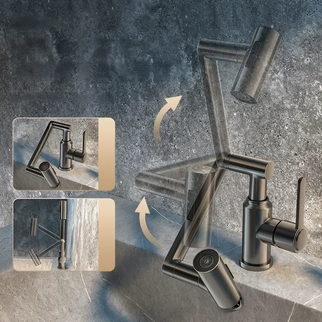 All-Copper Rotatable Basin Faucet