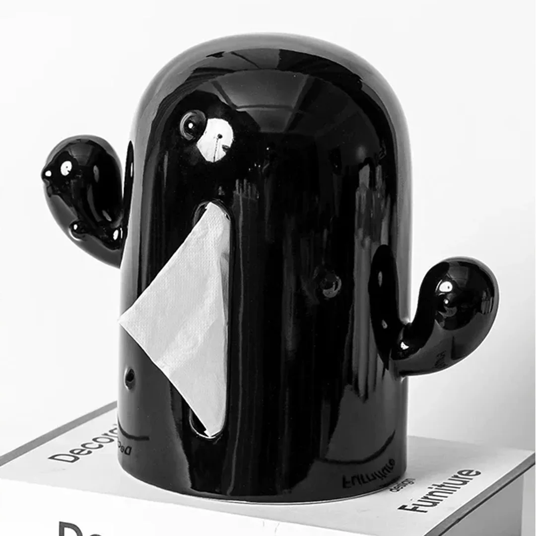 Cactus Ceramic Tissue Box
