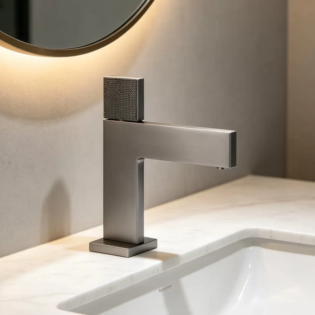 Brushed Gold Basin Faucet