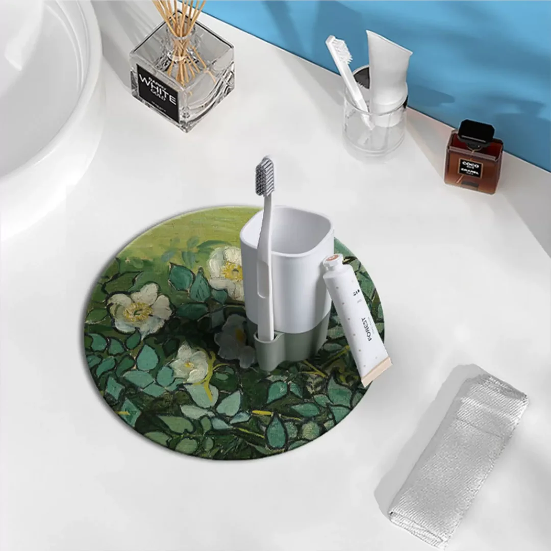 Van Gogh Round Diatomite Coaster