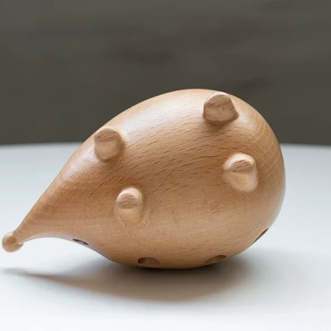 Hedgehog Wooden Pen Holder