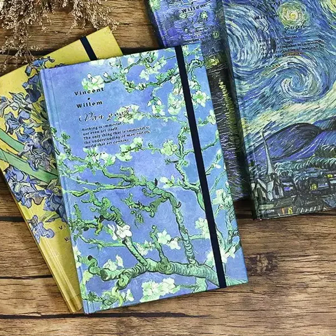 Van Gogh-Inspired Thick Hardcover Sketchbook A5