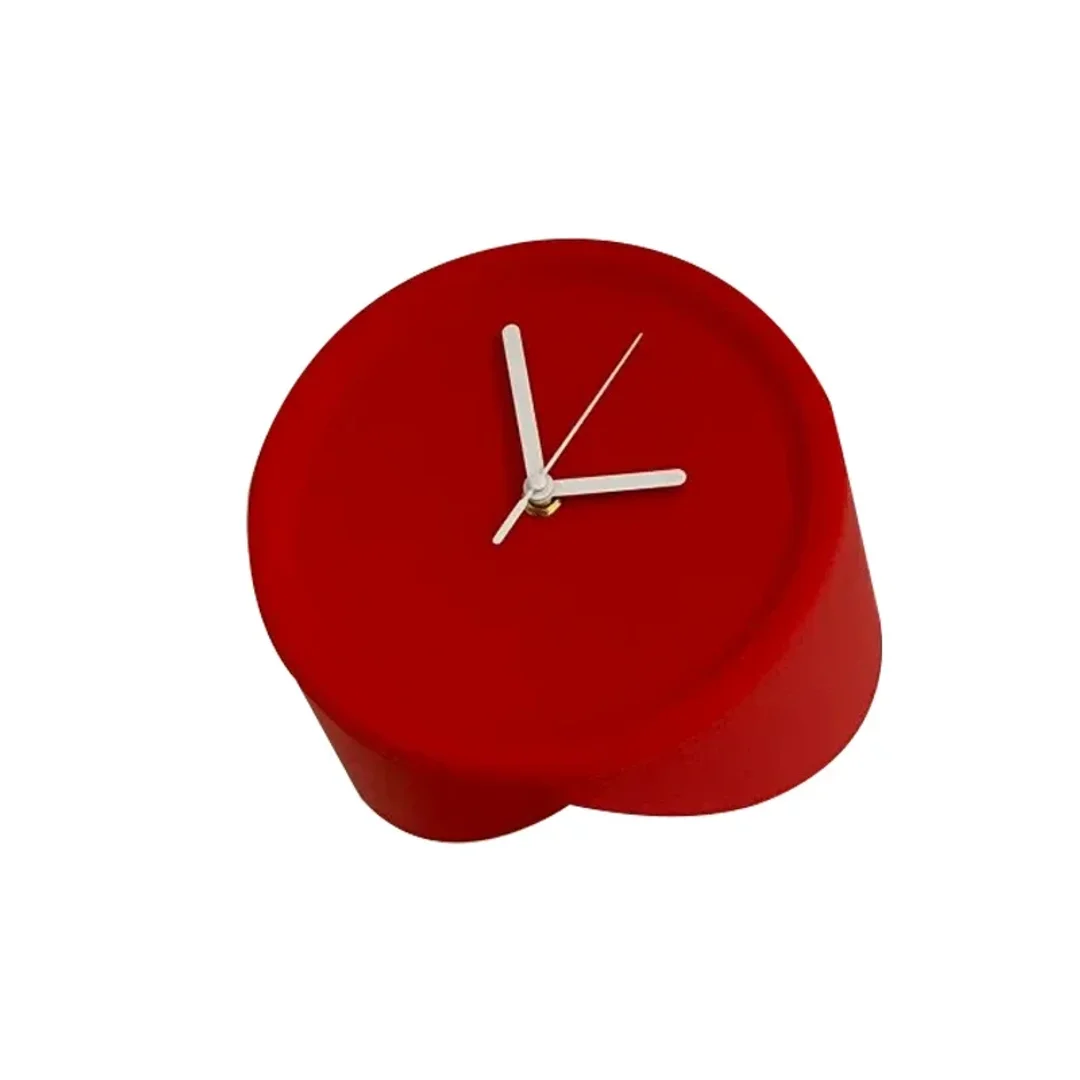 Corner Wall Clock Matte Metal 21cm