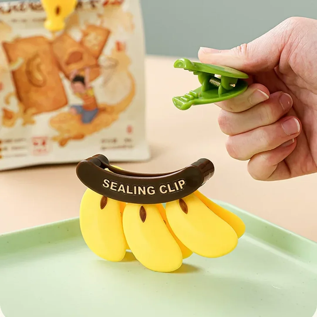 Banana Magnetic Snack Clip Set