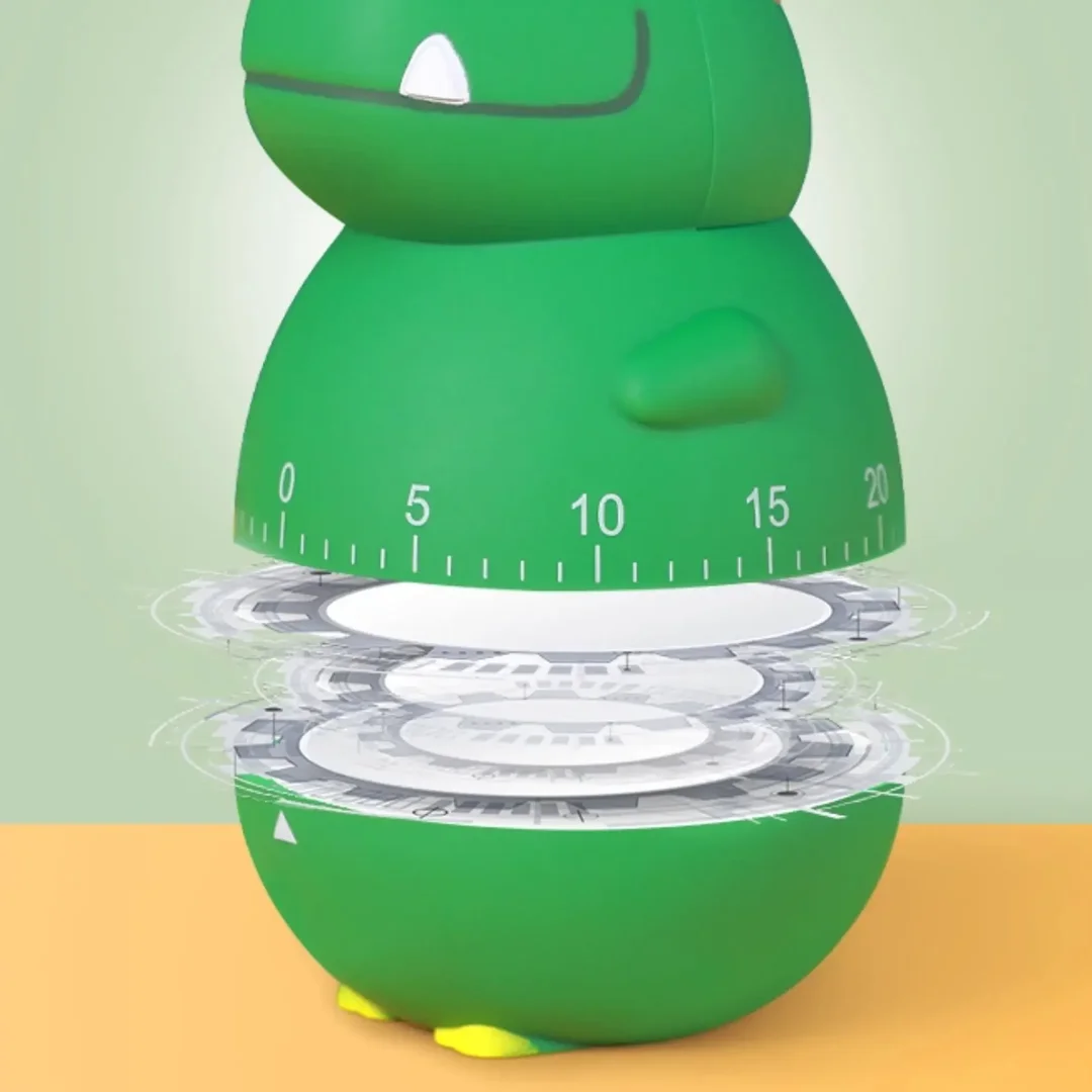 Cute Dinosaur Mechanical Countdown Timer