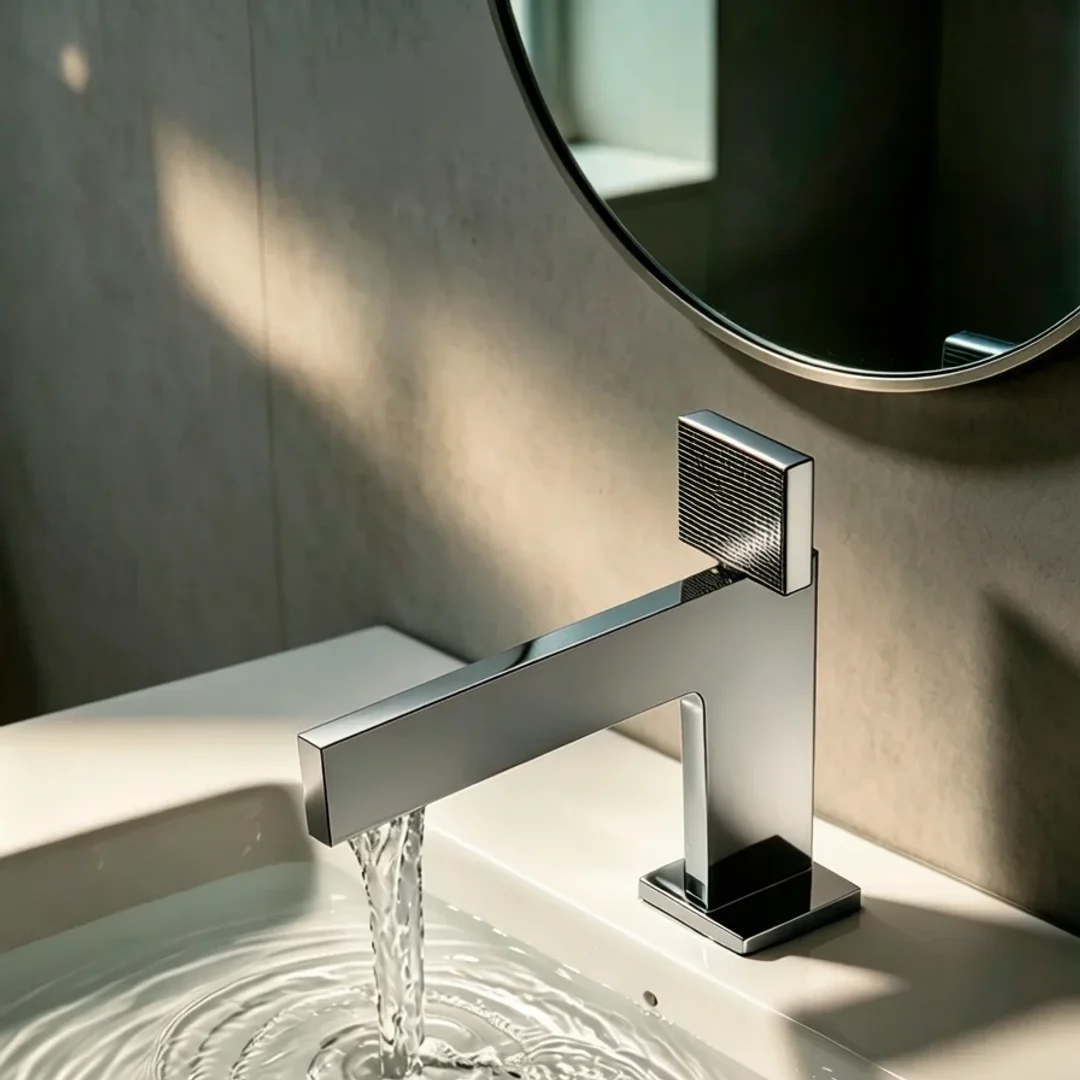 Brushed Gold Basin Faucet