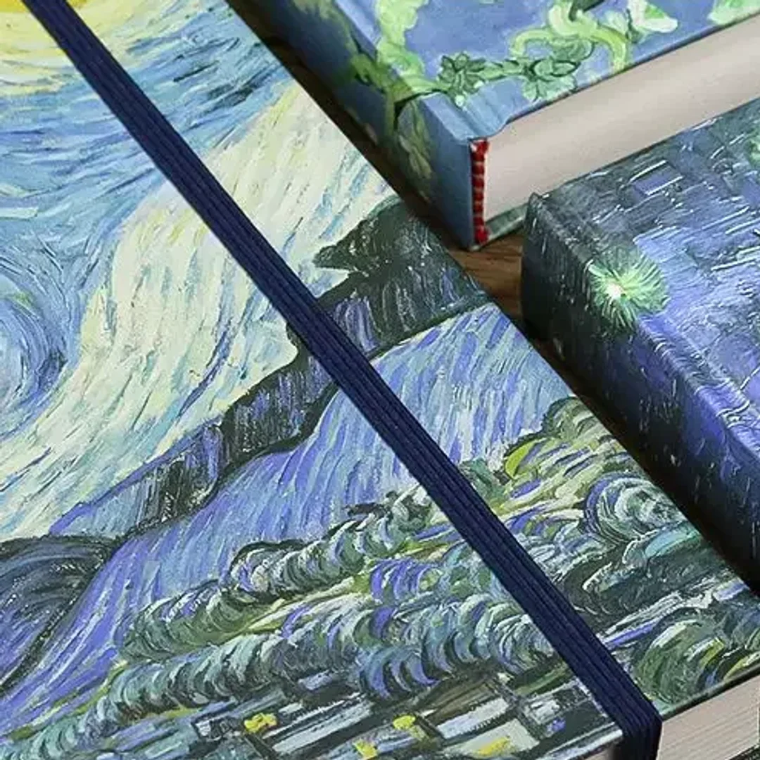 Van Gogh-Inspired Thick Hardcover Sketchbook A5