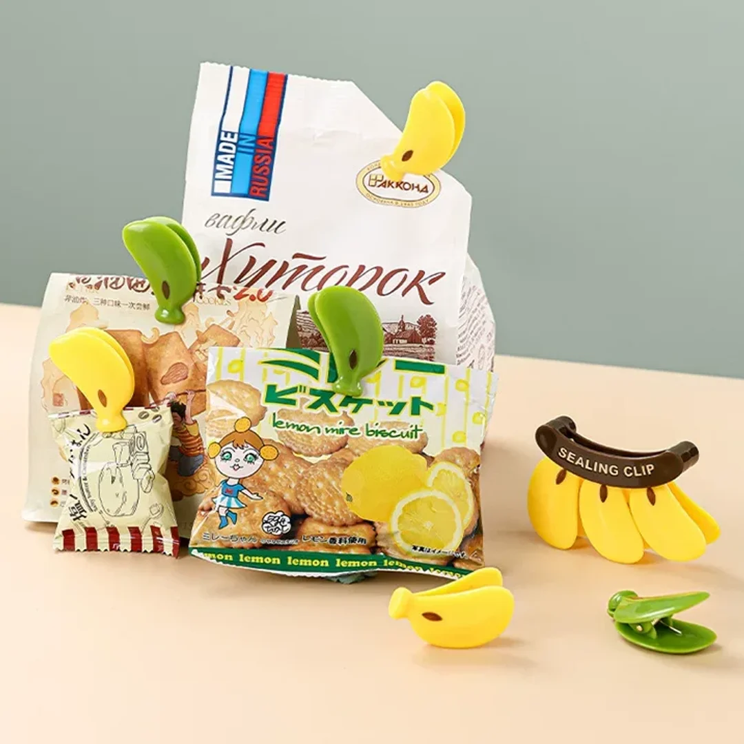 Banana Magnetic Snack Clip Set