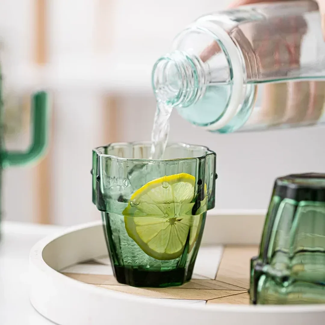Cactus Glass Cup Set