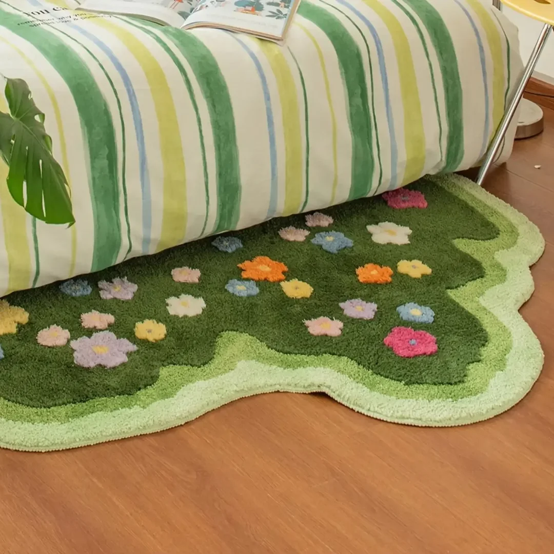 Cozy Plush Pastoral-Style Area Rug