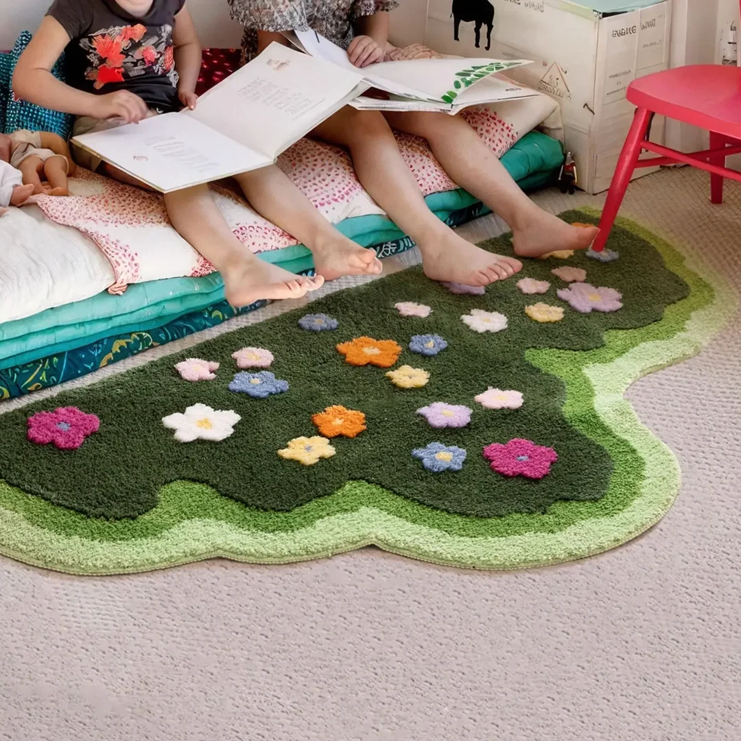 Cozy Plush Pastoral-Style Area Rug