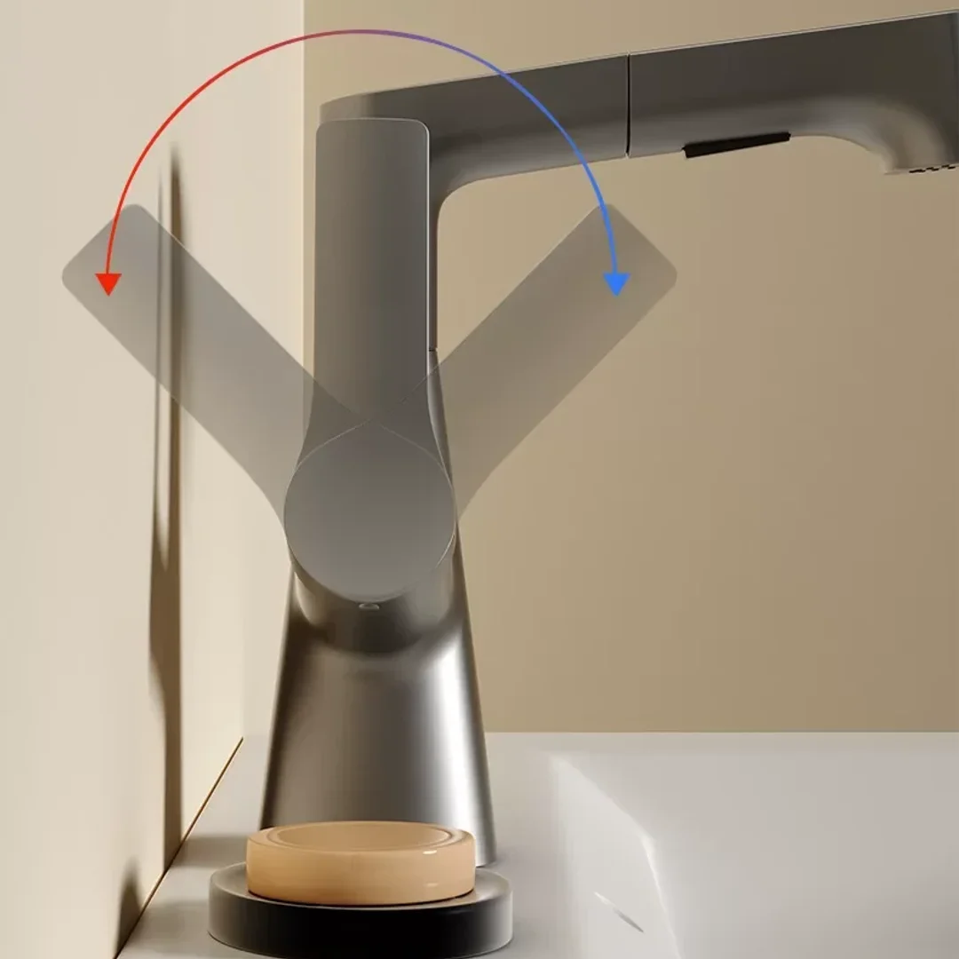 Gun Gray Pull-Out Faucet