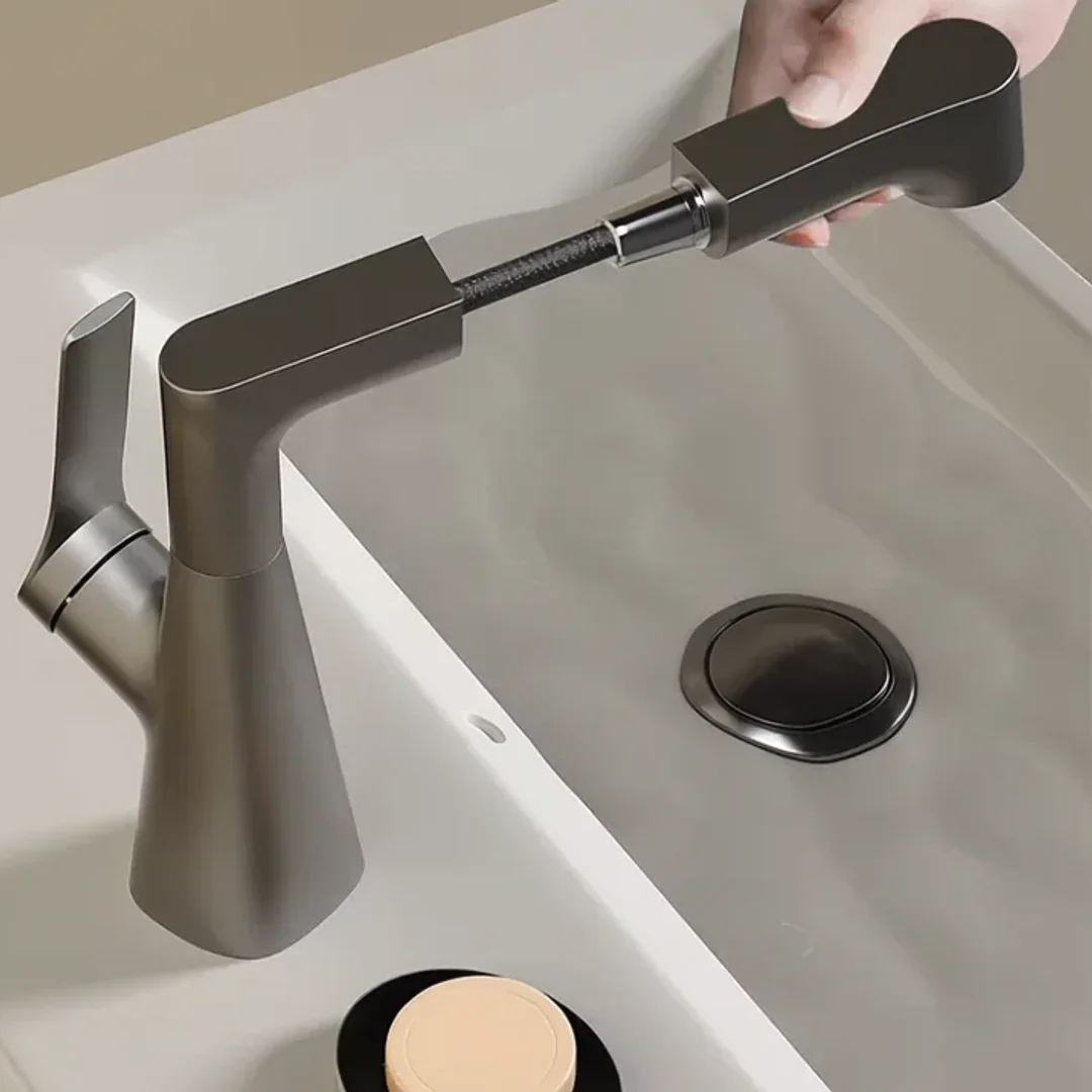 Gun Gray Pull-Out Faucet