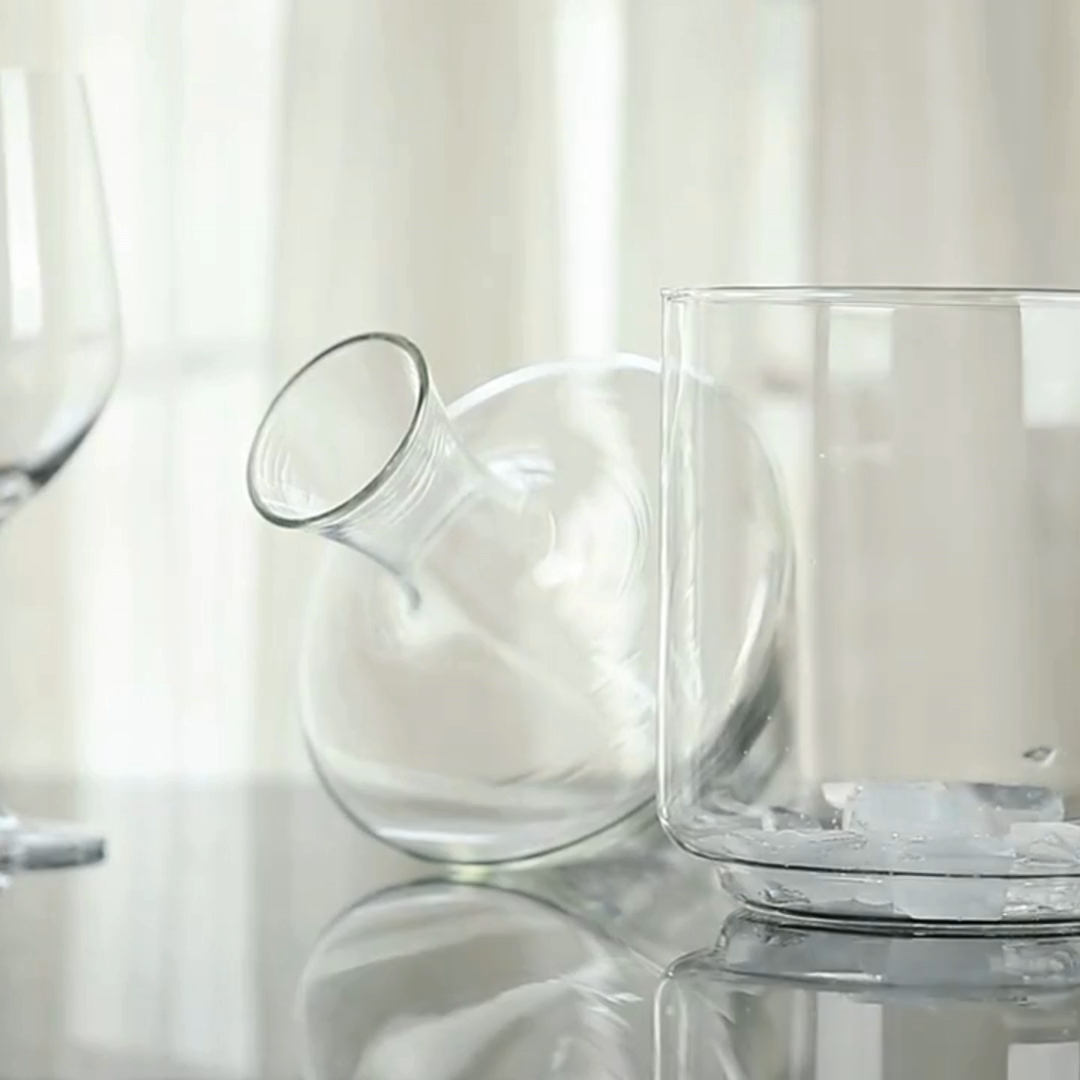 Crystal Slant-Neck Wine Decanter