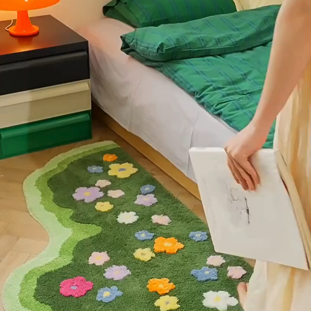 Cozy Plush Pastoral-Style Area Rug