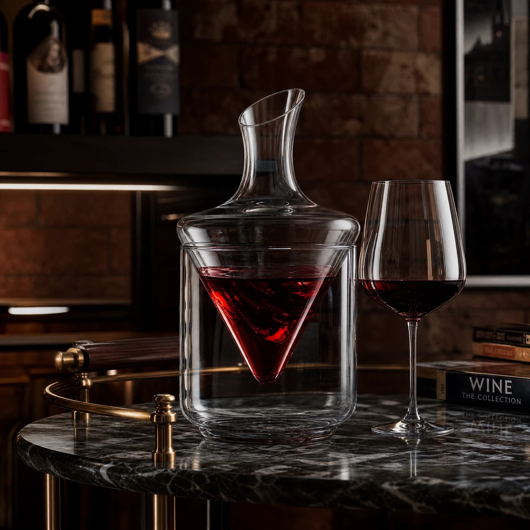 Crystal Wine Decanter - Home Bar Scene