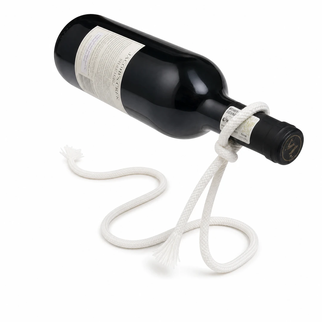 Magic Rope Wine Rack - Angle View
