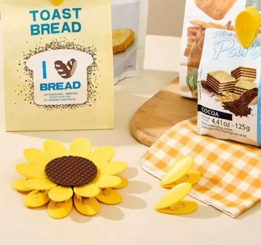 Sunflower Magnetic Bag Clips(Set of 2)
