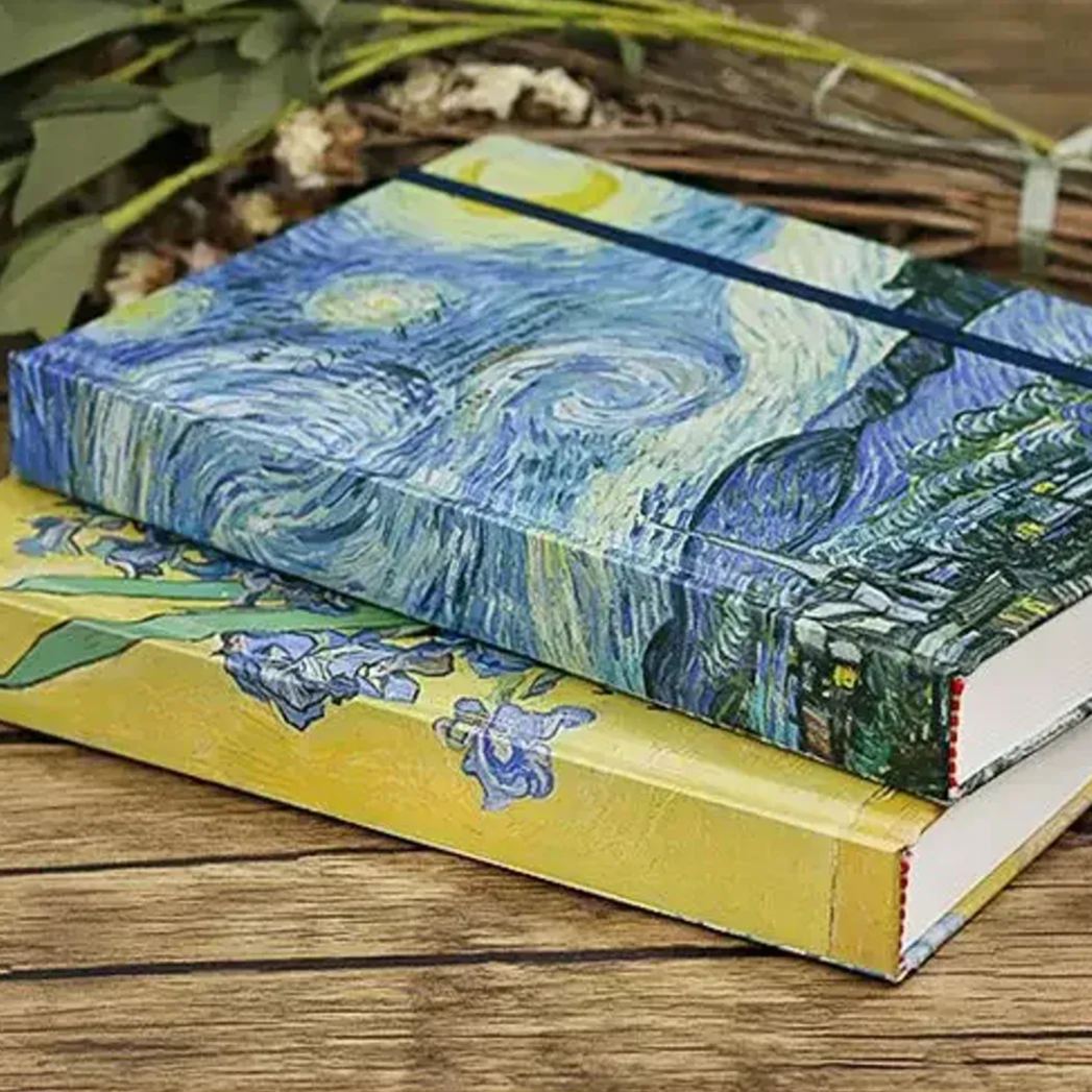 Van Gogh-Inspired Thick Hardcover Sketchbook A5