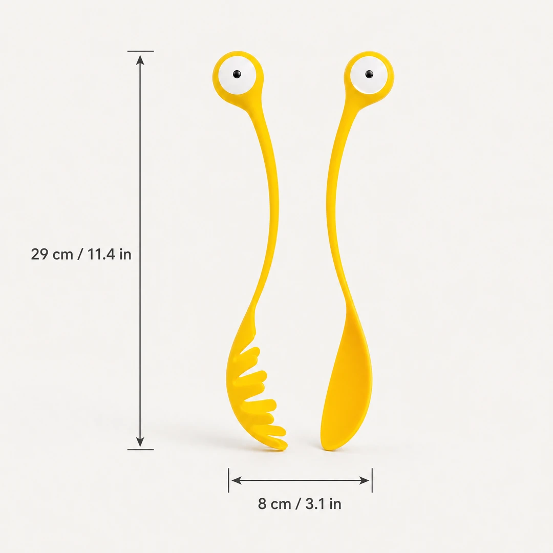 Big Eye Monster Pasta Spoon dimensions 29 cm x 8 cm