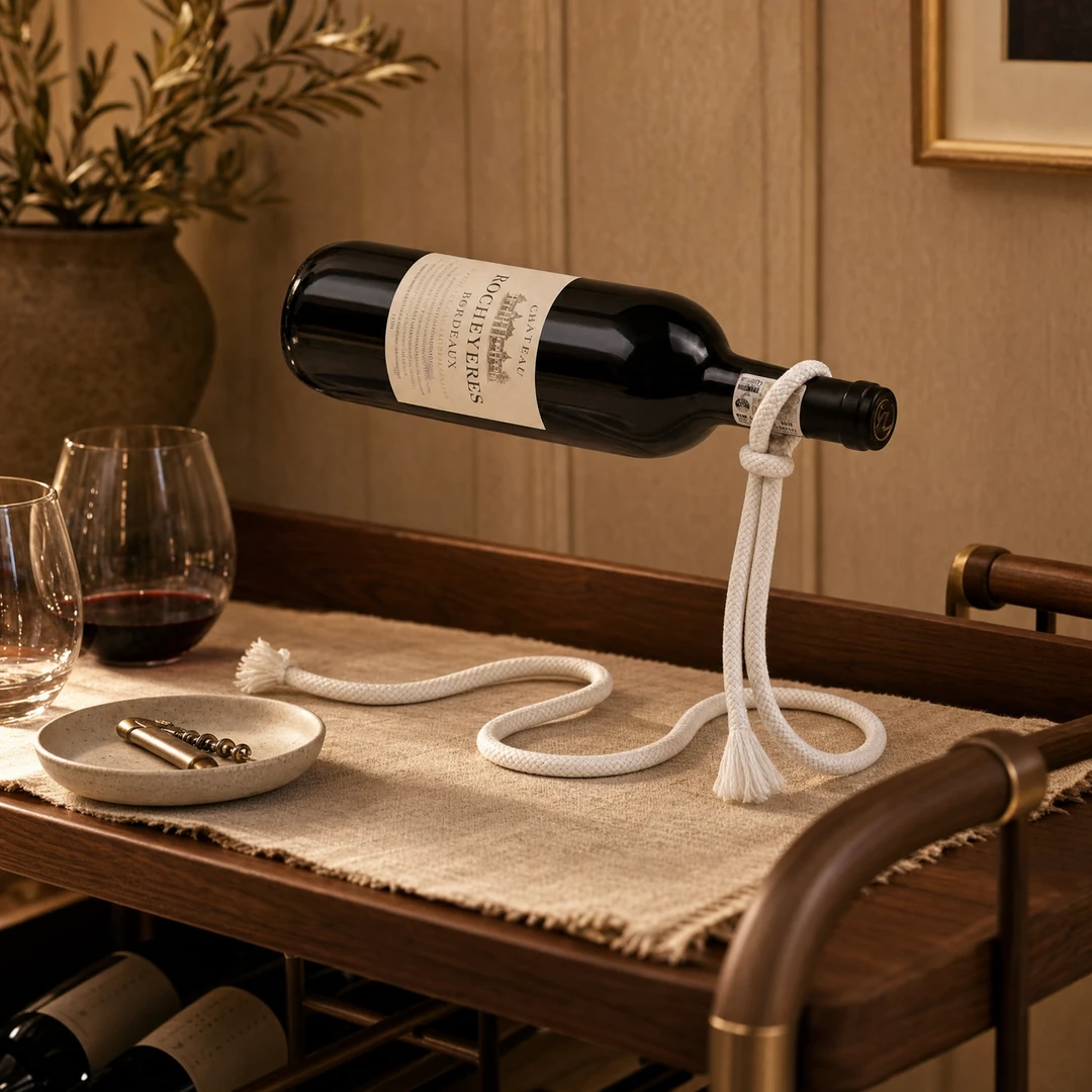 Magic Rope Wine Rack - Home Bar Scene