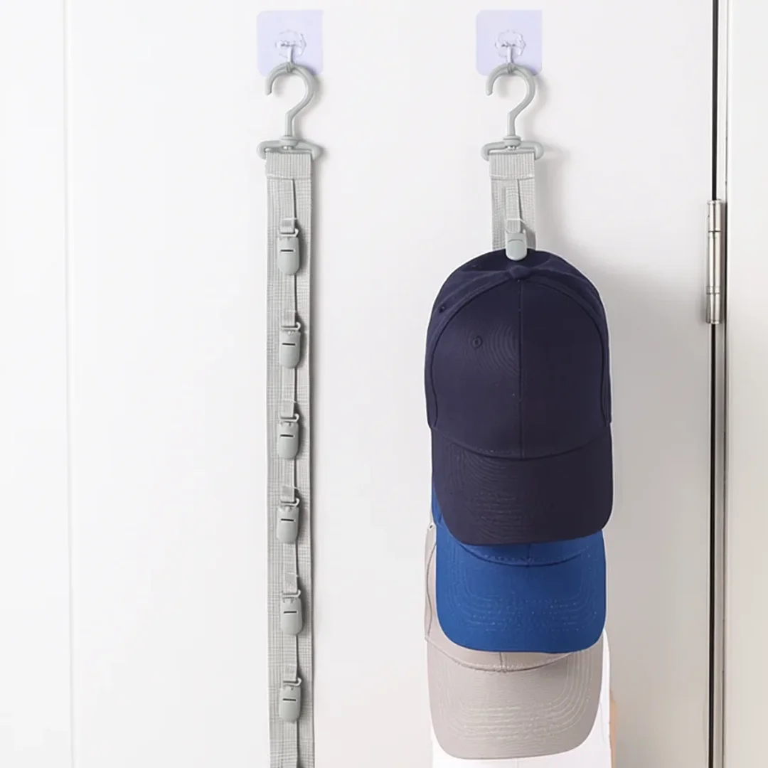 Vertical 8-Clip Cap Storage Rack