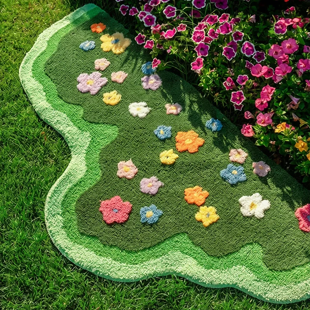 Cozy Plush Pastoral-Style Area Rug