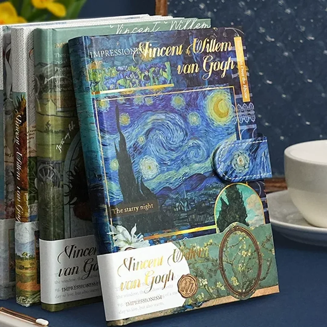 Van Gogh Starry Night Embossed Journal Notebook