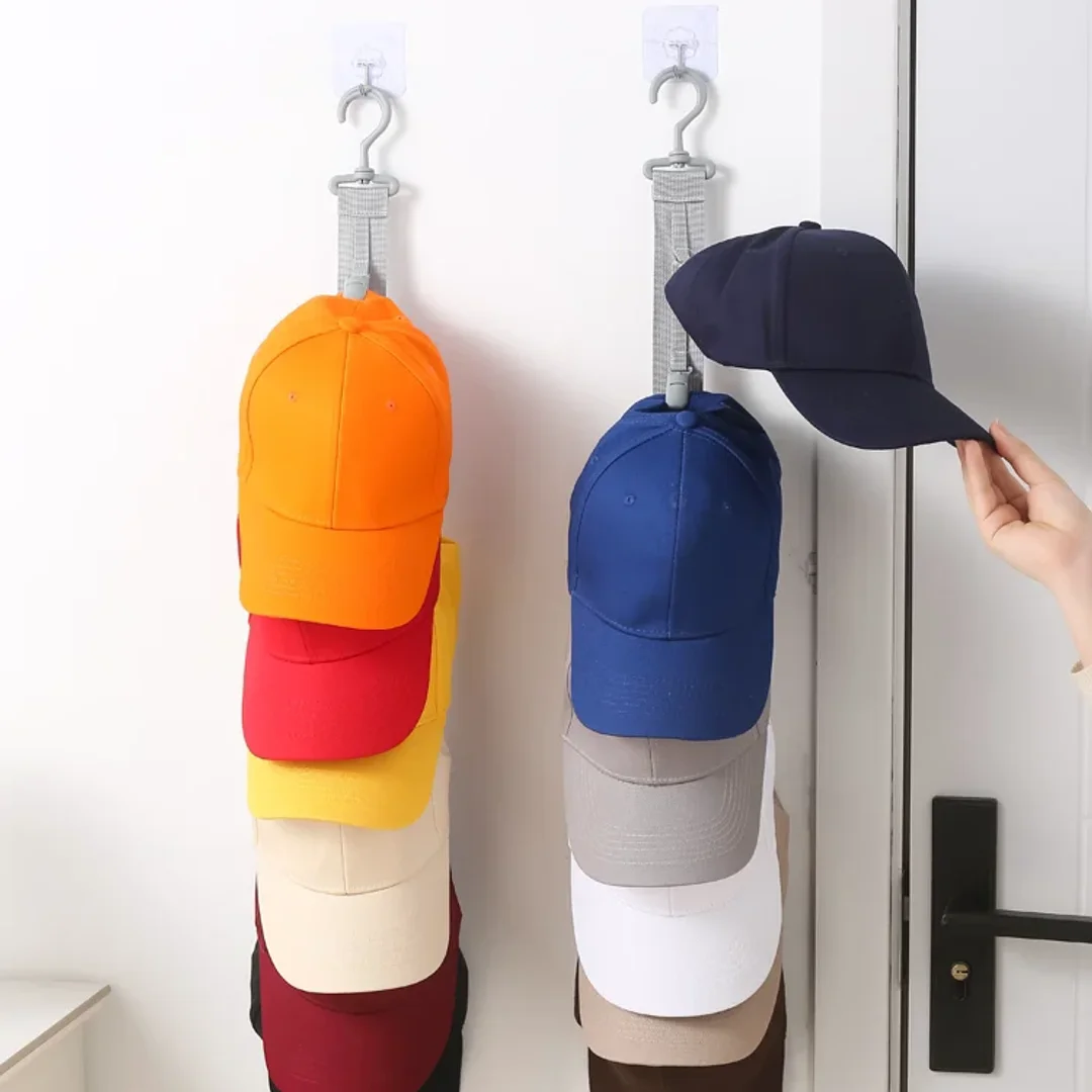 Vertical 8-Clip Cap Storage Rack