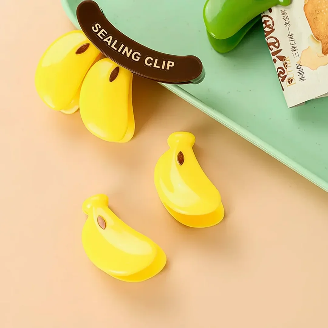 Banana Magnetic Snack Clip Set