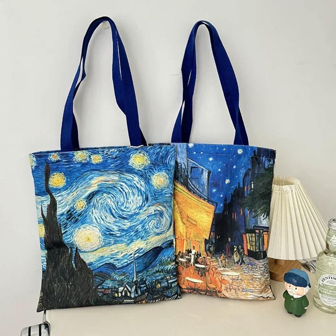 Van Gogh Museum Starry Night Canvas Tote (Set of 5)