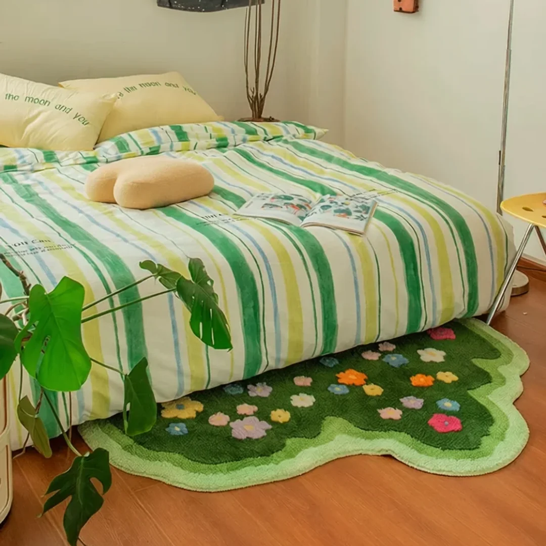 Cozy Plush Pastoral-Style Area Rug