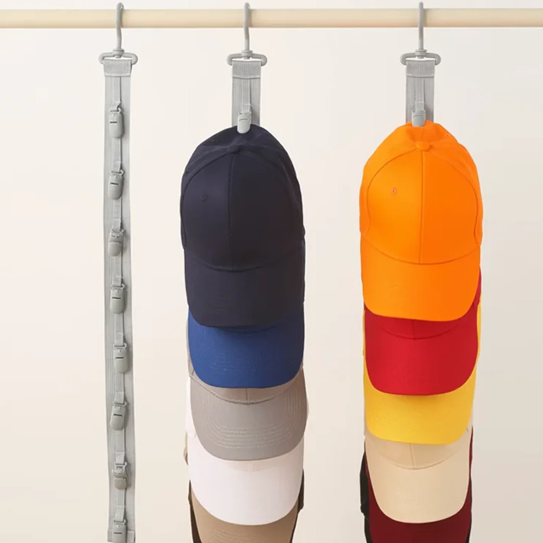 Vertical 8-Clip Cap Storage Rack