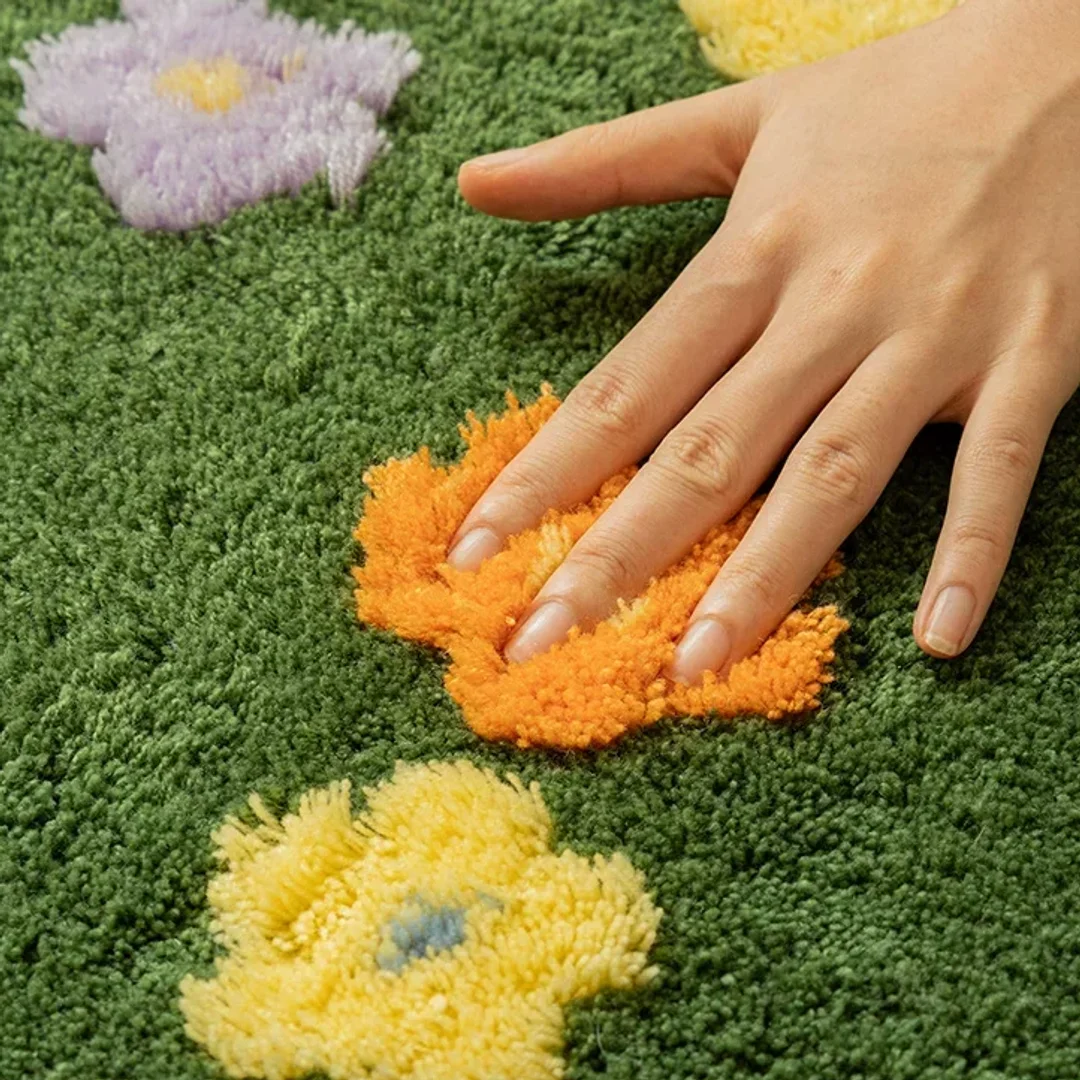 Cozy Plush Pastoral-Style Area Rug
