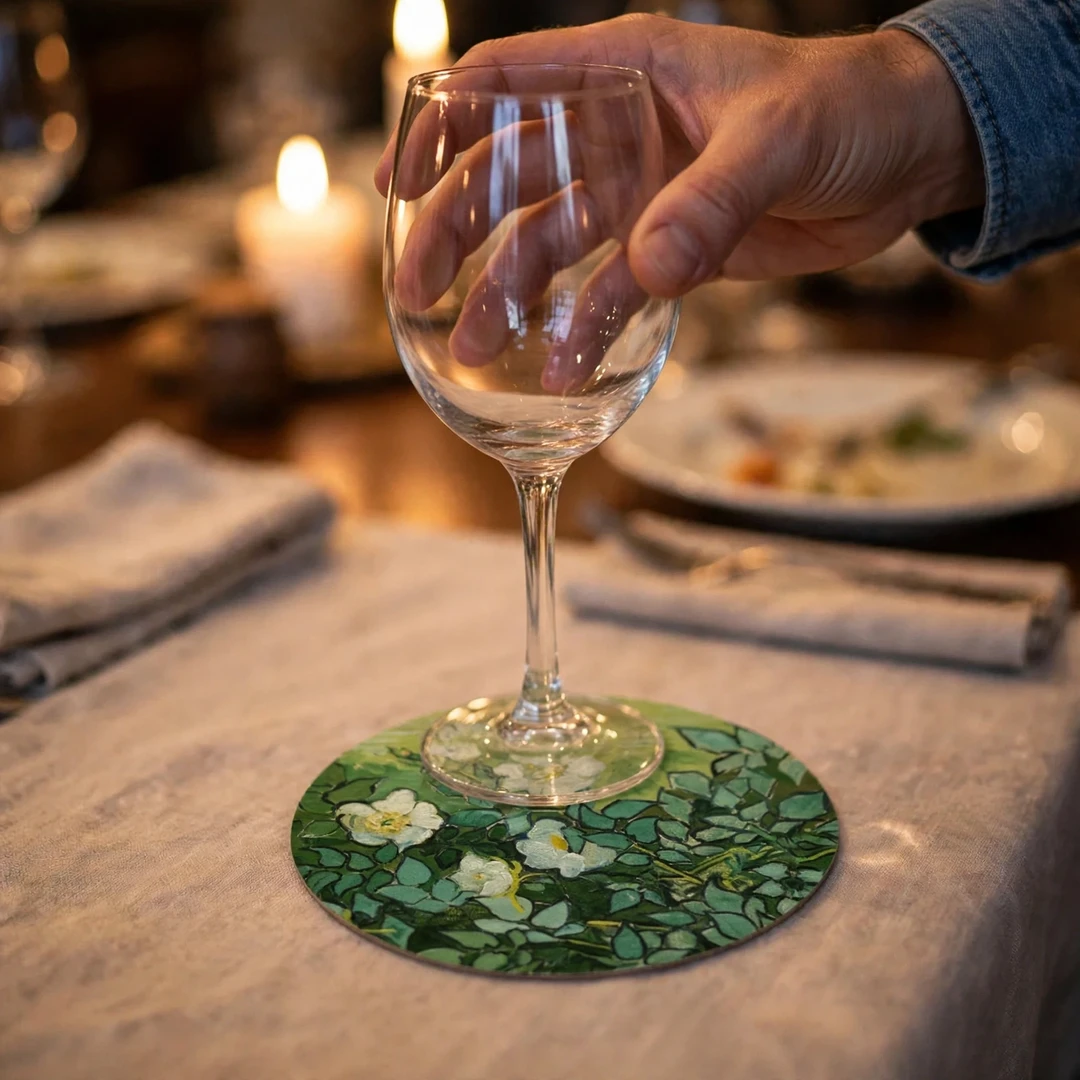 Van Gogh Round Diatomite Coaster