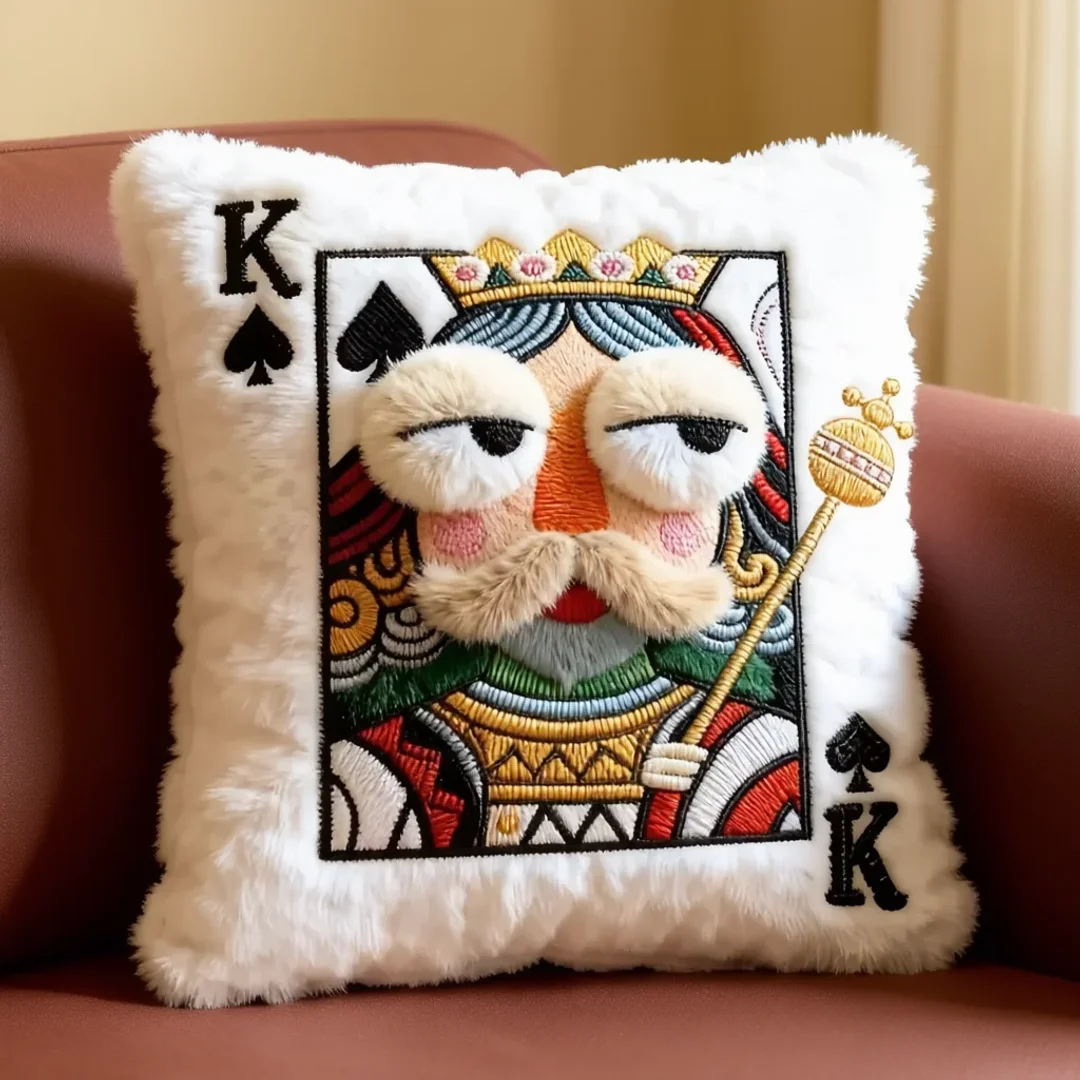 Playing Card Plush Throw Pillow