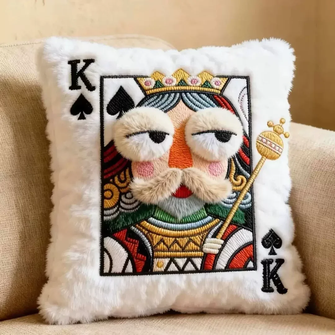 Playing Card Plush Throw Pillow