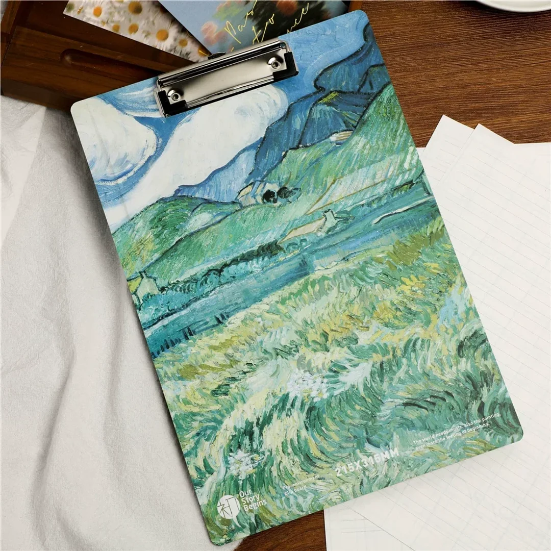 Van Gogh Vintage Oil Painting Wood Clipboard