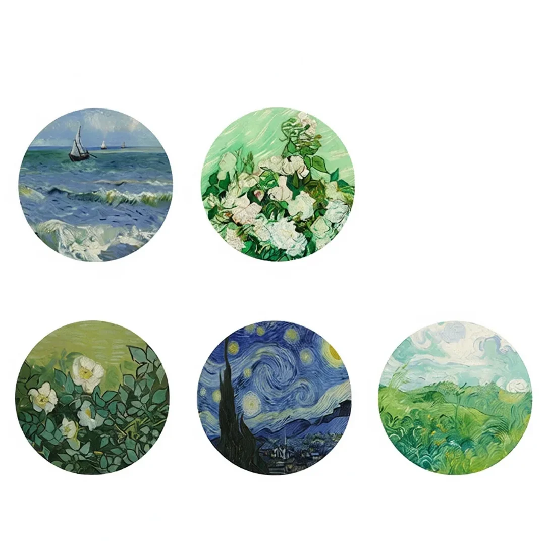 Van Gogh Round Diatomite Coaster