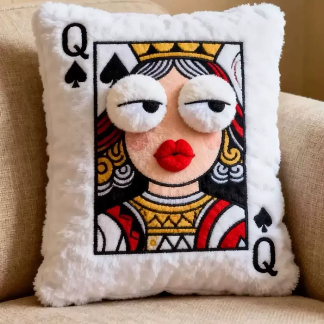 Playing Card Plush Throw Pillow