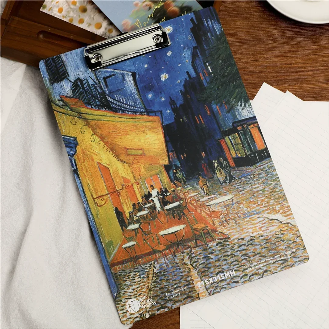 Van Gogh Vintage Oil Painting Wood Clipboard