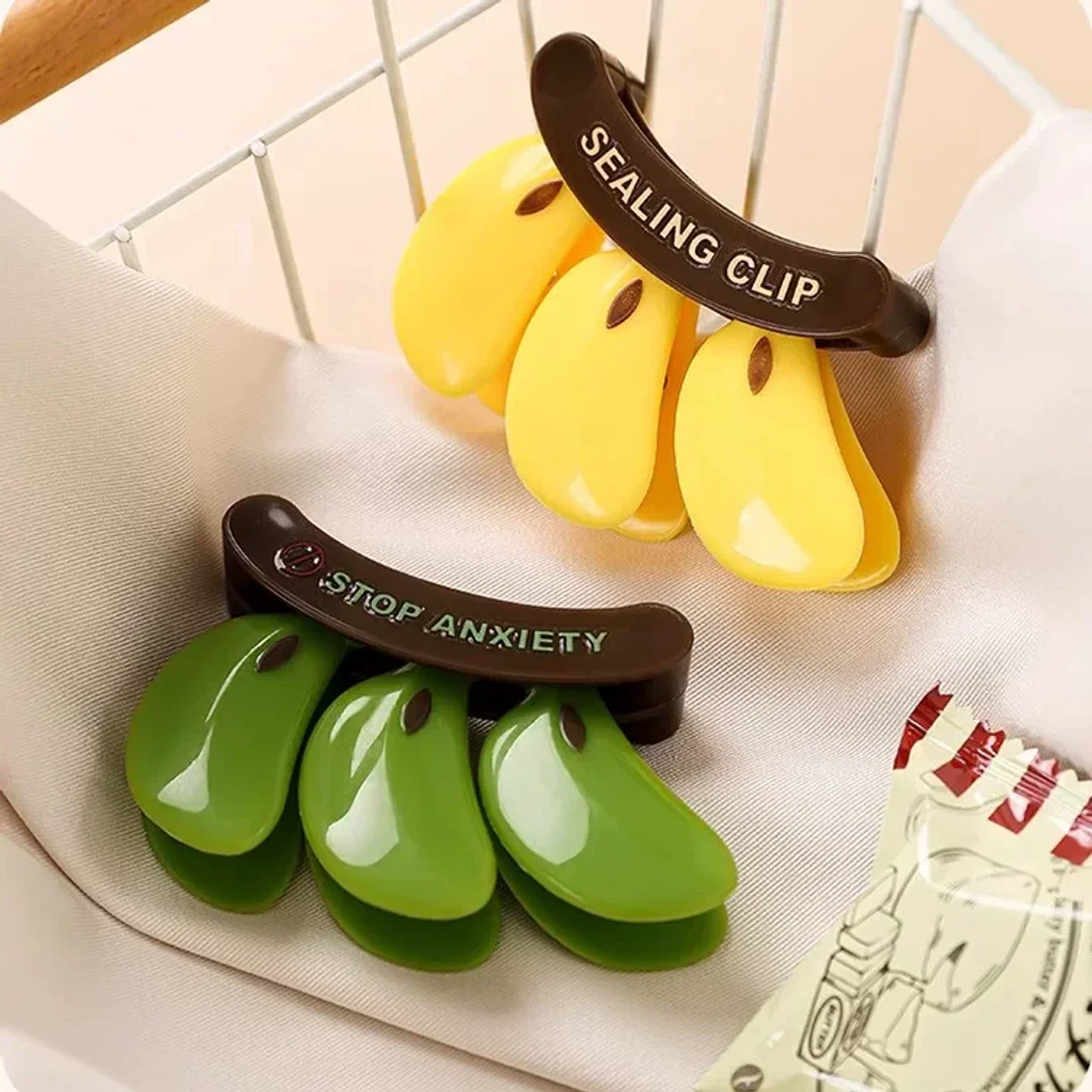 Banana Magnetic Snack Clip Set