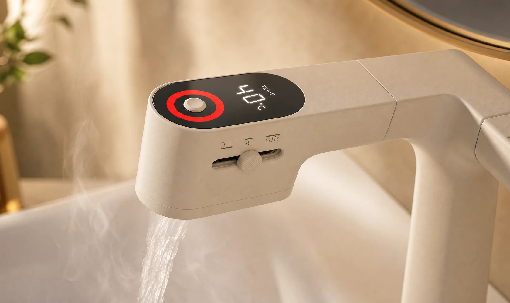 Water-Powered LED Temp Display