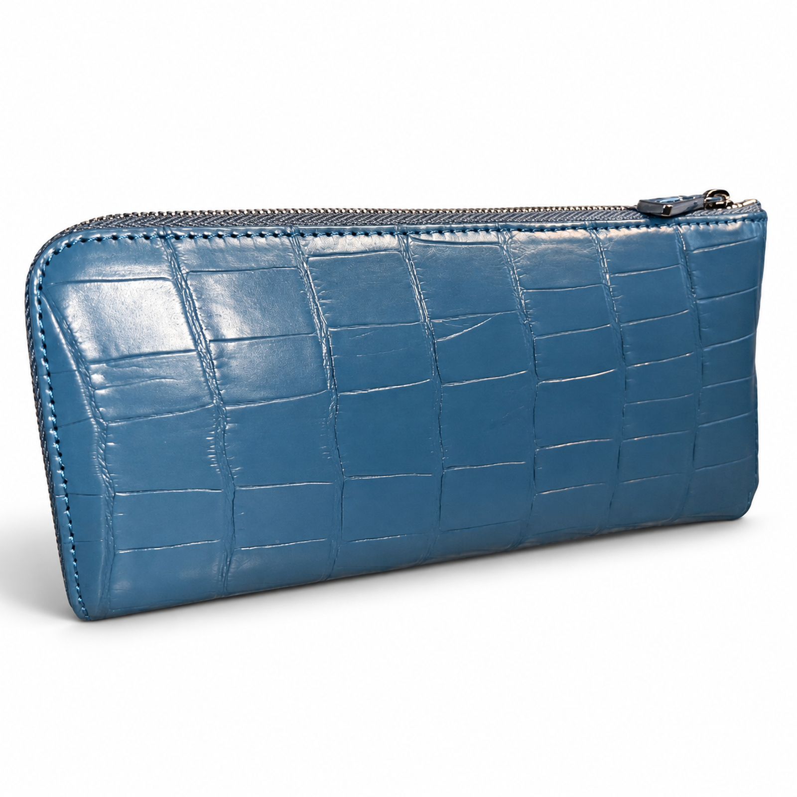 クロコダイル 長財布 L字ファスナー マット仕上げ W169L-ROCODILEC