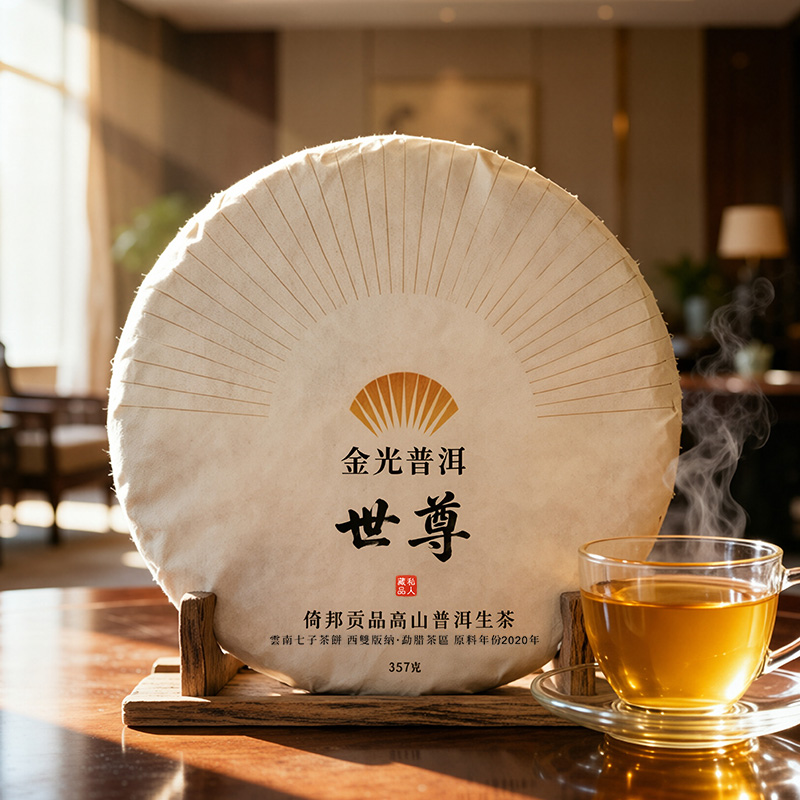 無量壽·景邁山古樹蘭香普洱生茶 雲南七子茶餅普洱茶區 原料年份2010年普洱茶