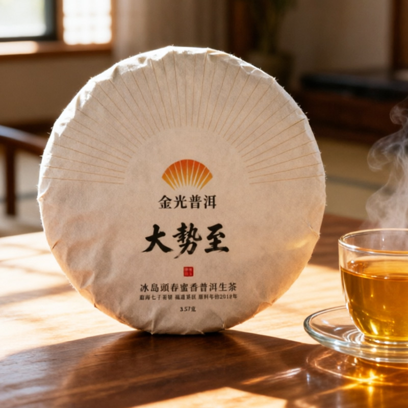 大勢至·冰島頭春蜜香普洱生茶 雲南七子茶餅臨滄茶區 原料年份2010年普洱茶