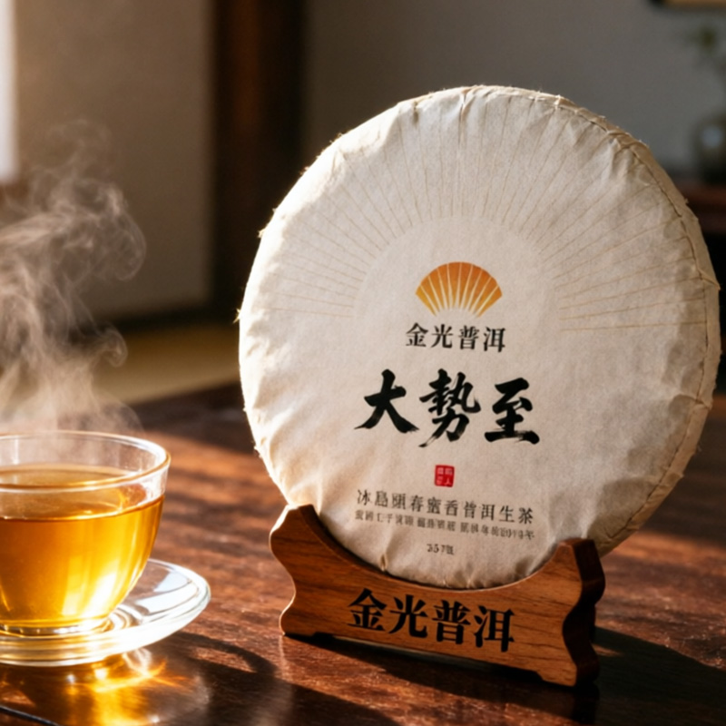 大勢至·冰島頭春蜜香普洱生茶 雲南七子茶餅臨滄茶區 原料年份2010年普洱茶