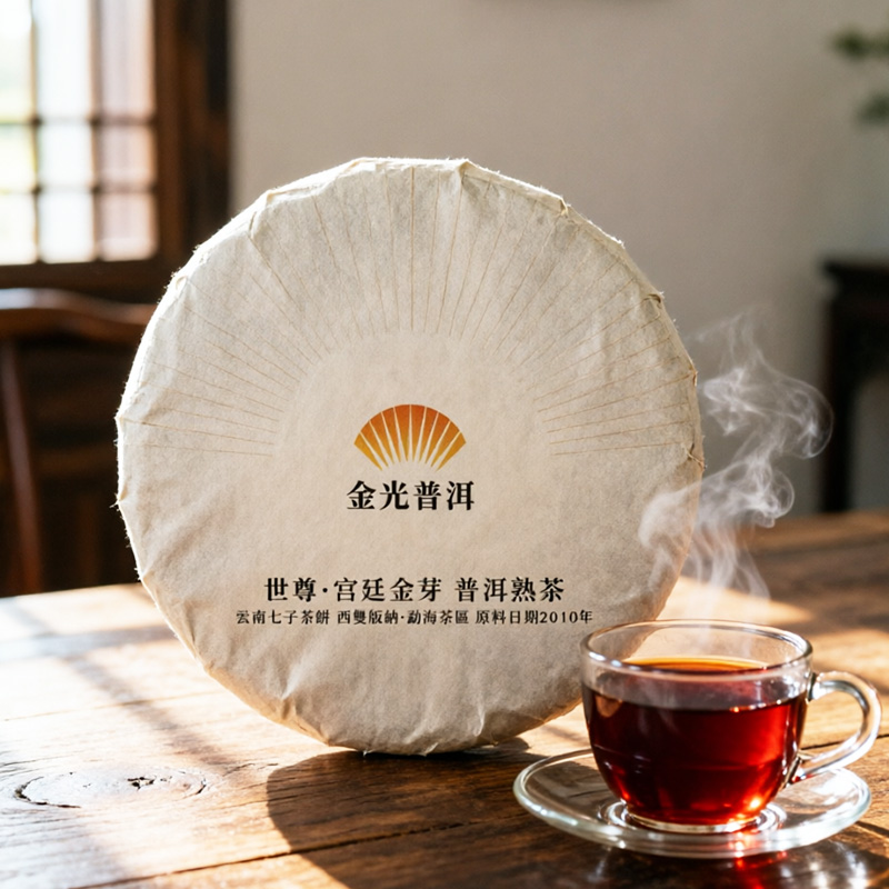 世尊系列·宫廷金芽 普洱熟茶2010年
