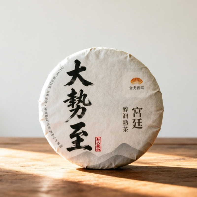 無量壽易武古树普洱生茶2022年 普洱茶區 香港金光普洱茶 正宗雲南七子茶餅