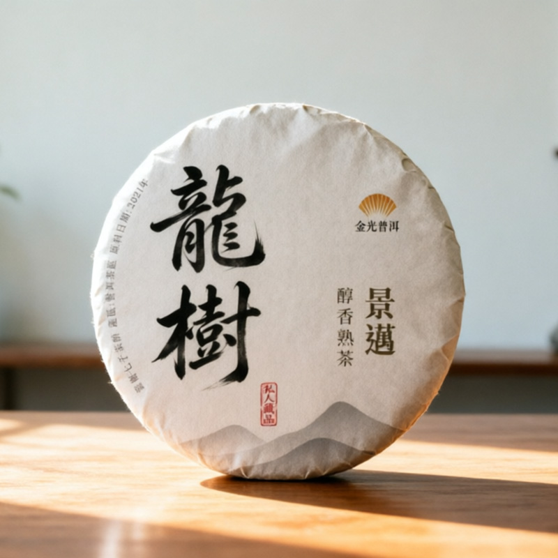 無量壽易武古树普洱生茶2022年 普洱茶區 香港金光普洱茶 正宗雲南七子茶餅